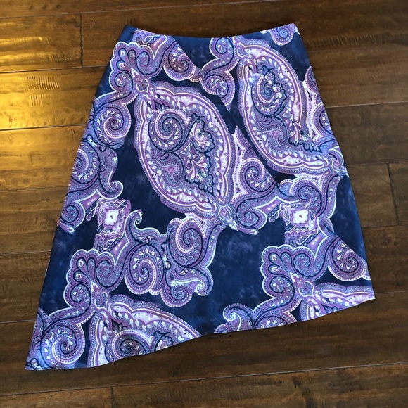 INC Silk Asymmetrical Skirt - Picture 1 of 3